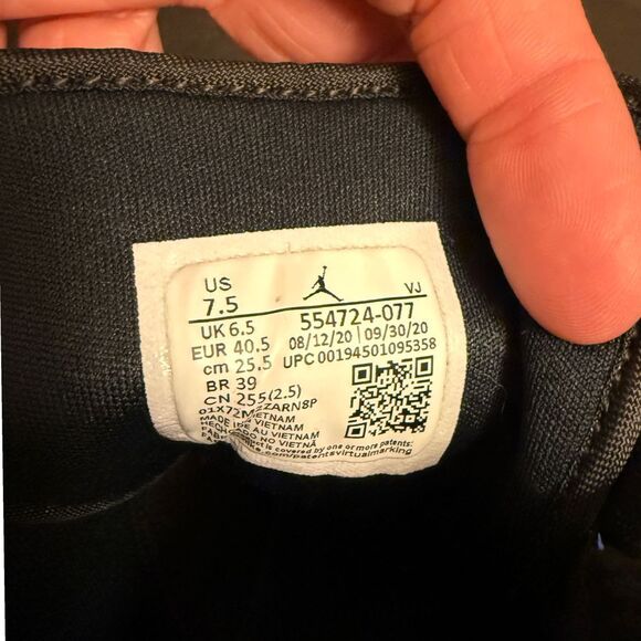 Nike Air Jordan 1 Mid Royal Blue Black Basketball Sneakers Athletic Size… - Picture 6 of 6